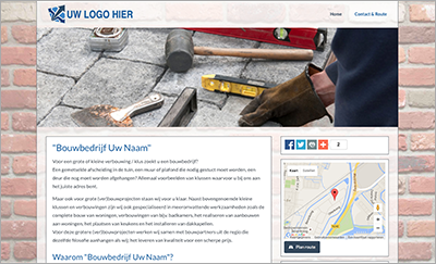 Website voor bouwbedrijf