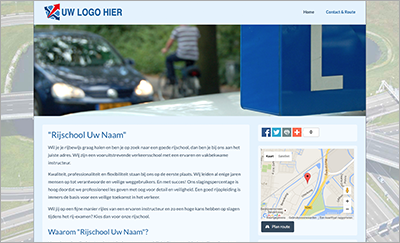 Website voor rijschool