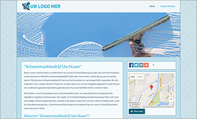 Website voor schoonmaakbedrijf